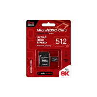 Карта памяти QUMO MicroSDXC 512Gb 3.0 Class10 + Adapter SD