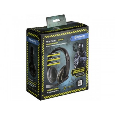 Наушники с микрофоном Defender Warhead G110 кабель-2.1м