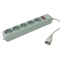 Сетевой фильтр PC Pet 1,8m 5 розеток серый(ИБП)
