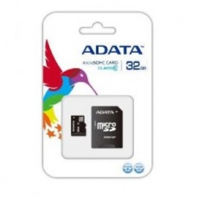 Карта памяти ADATA MicroSD HC Flash Card 32Gb Class10 UHS-I U1 + Adapter microSD--> SD гар.6 мес.